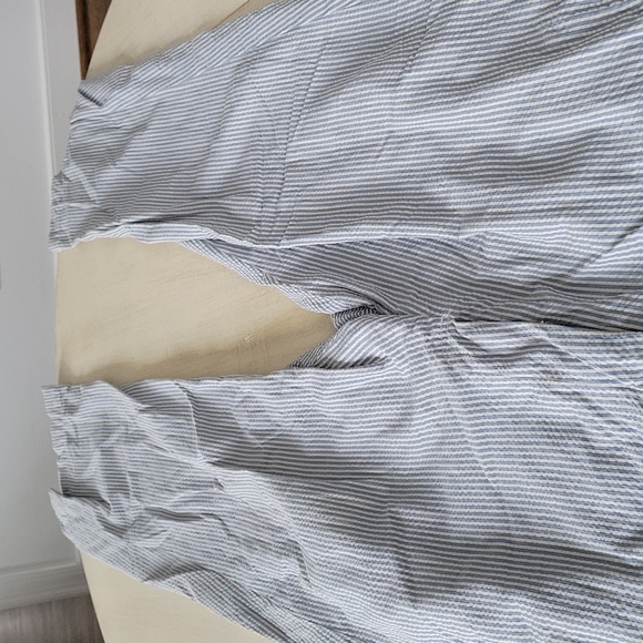 Polo Ralph Lauren blue white pin stripe textured straight leg slacks sz 36/30 - Picture 3 of 6